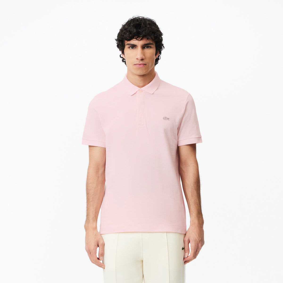 Regular Fit Stretch Cotton Paris Polo - Pink