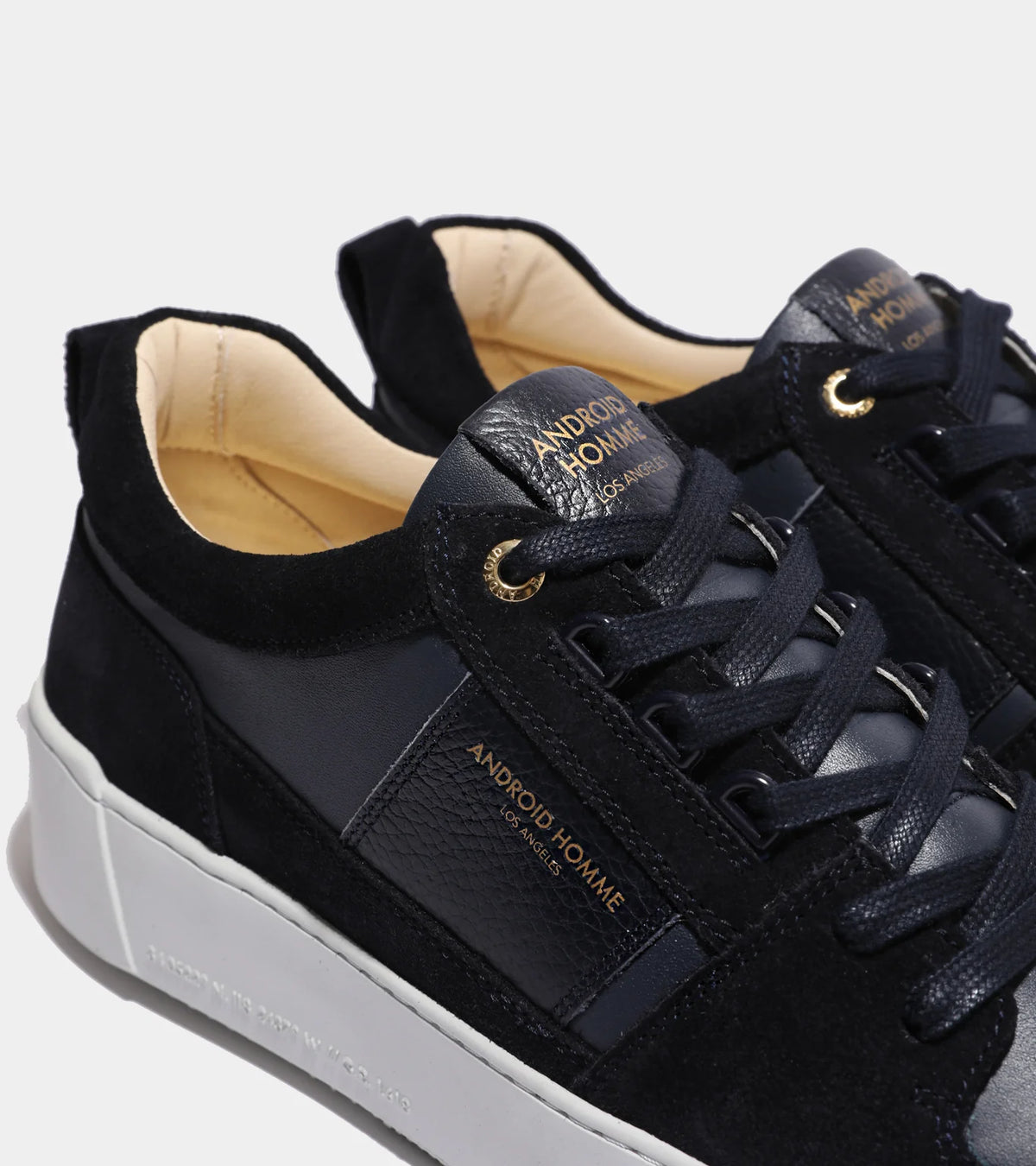 Point Dume Plain Leather Suede - Navy