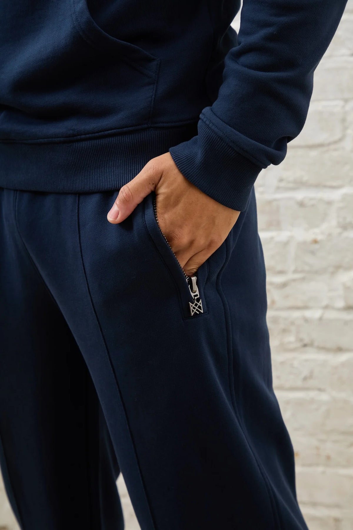 Prince Split Hem Sweatpants - Navy