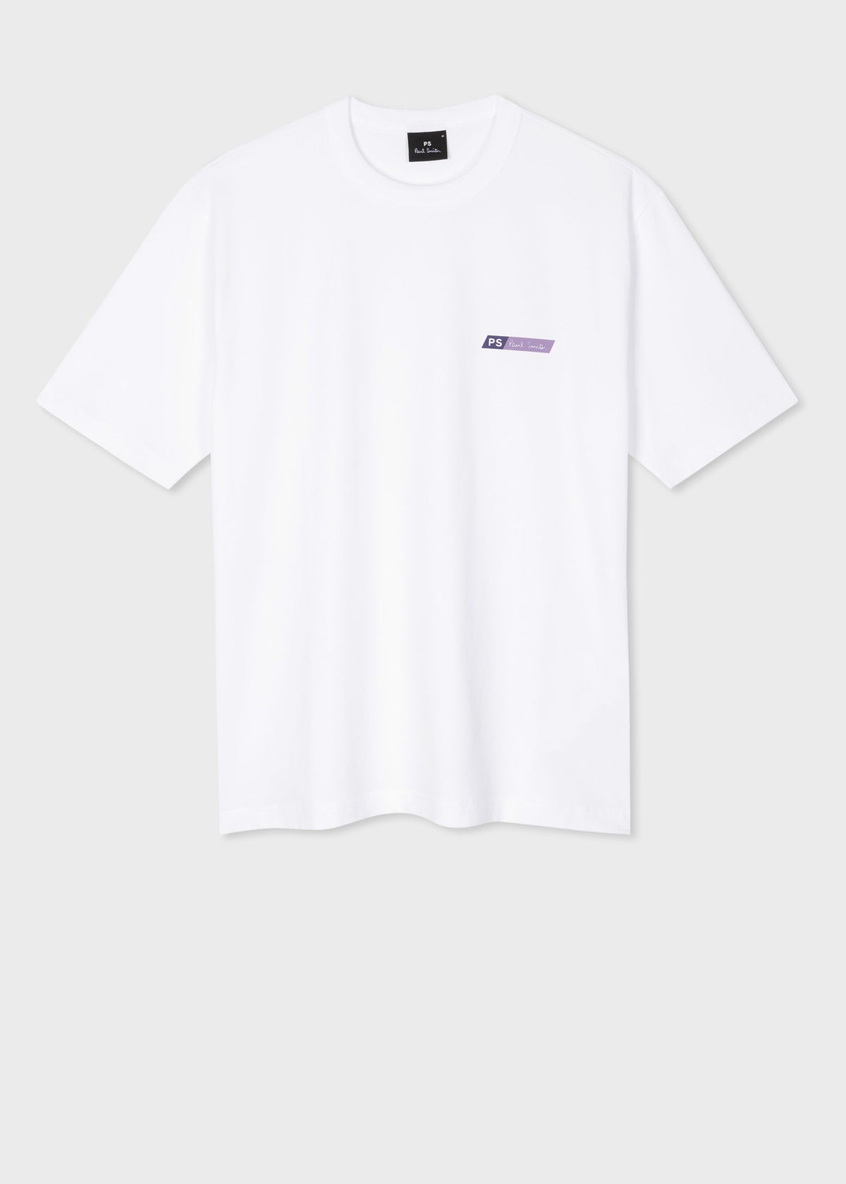Slant Logo Cotton-Blend T-Shirt - White