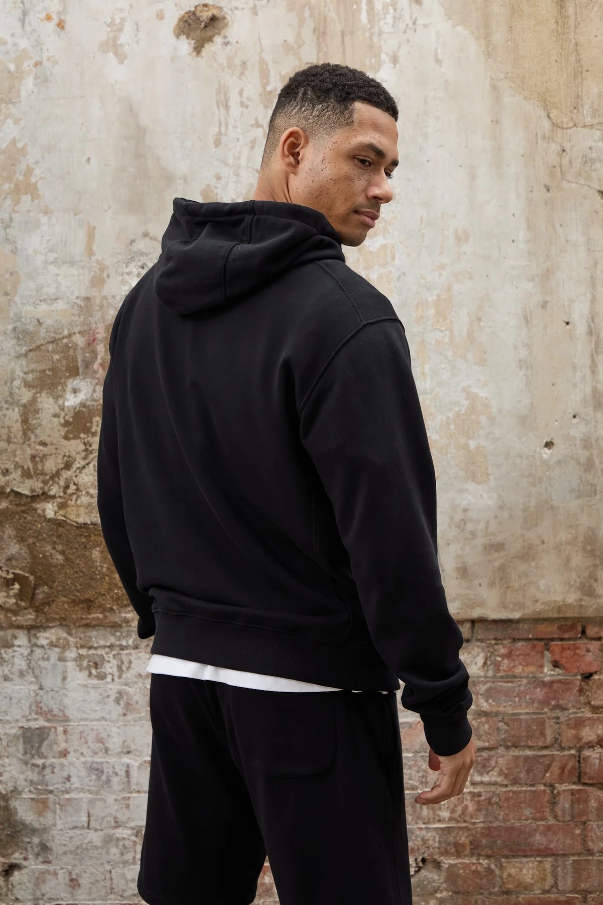 Prince Zip Through Hoodie - Black