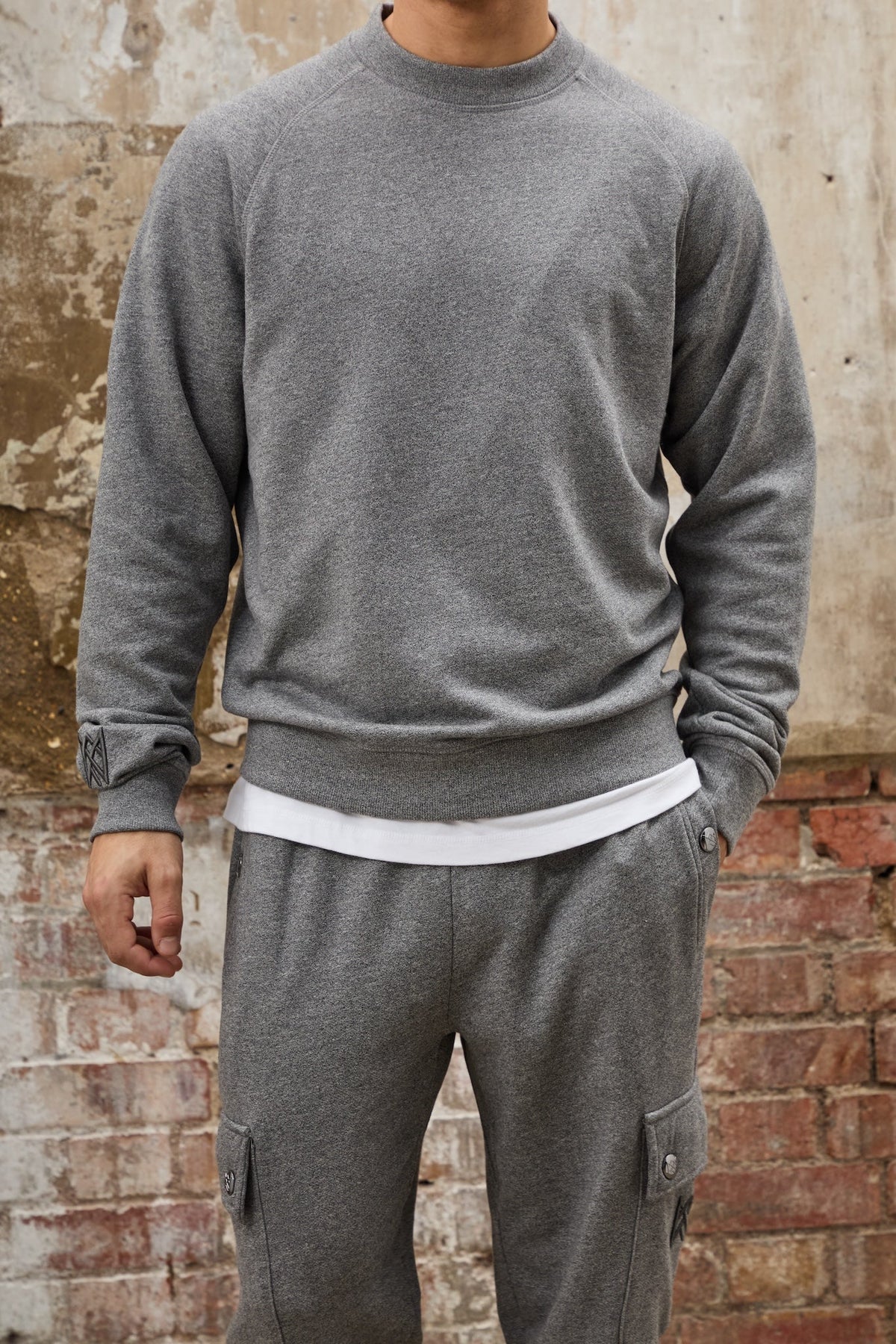 Mayor Raglan Sweatshirt - Grey