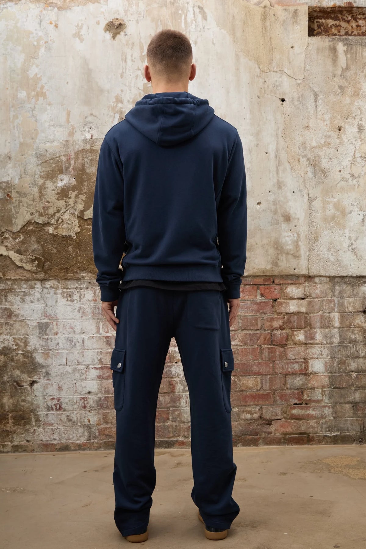 Crown Cargo Sweatpants - Navy