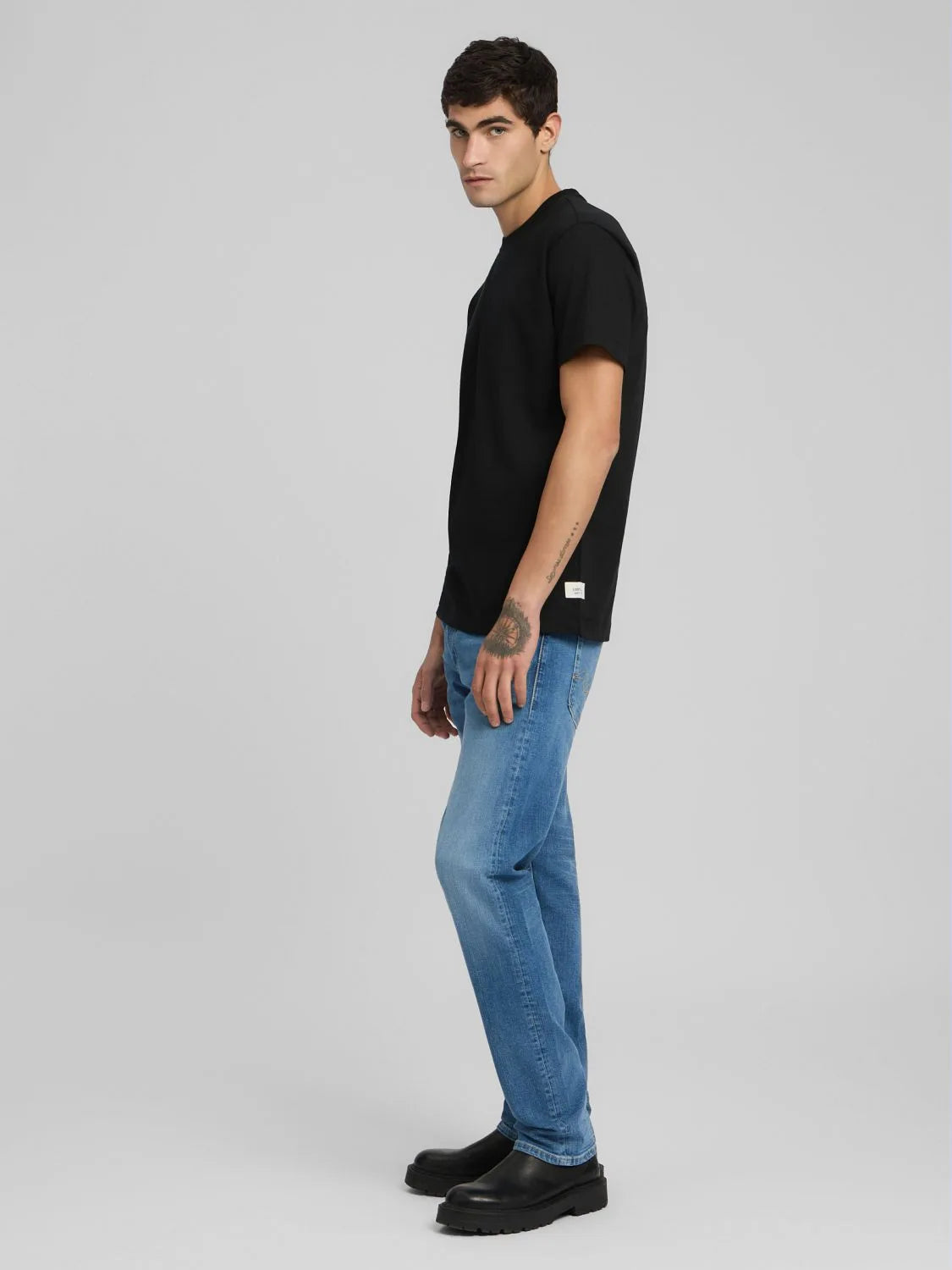 Heavyweight Cotton Jersey T-Shirt - Black