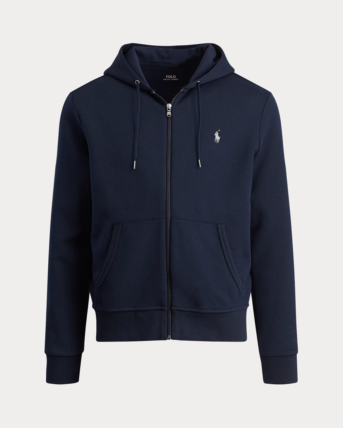 Double Knit Full Zip Hoodie - Navy