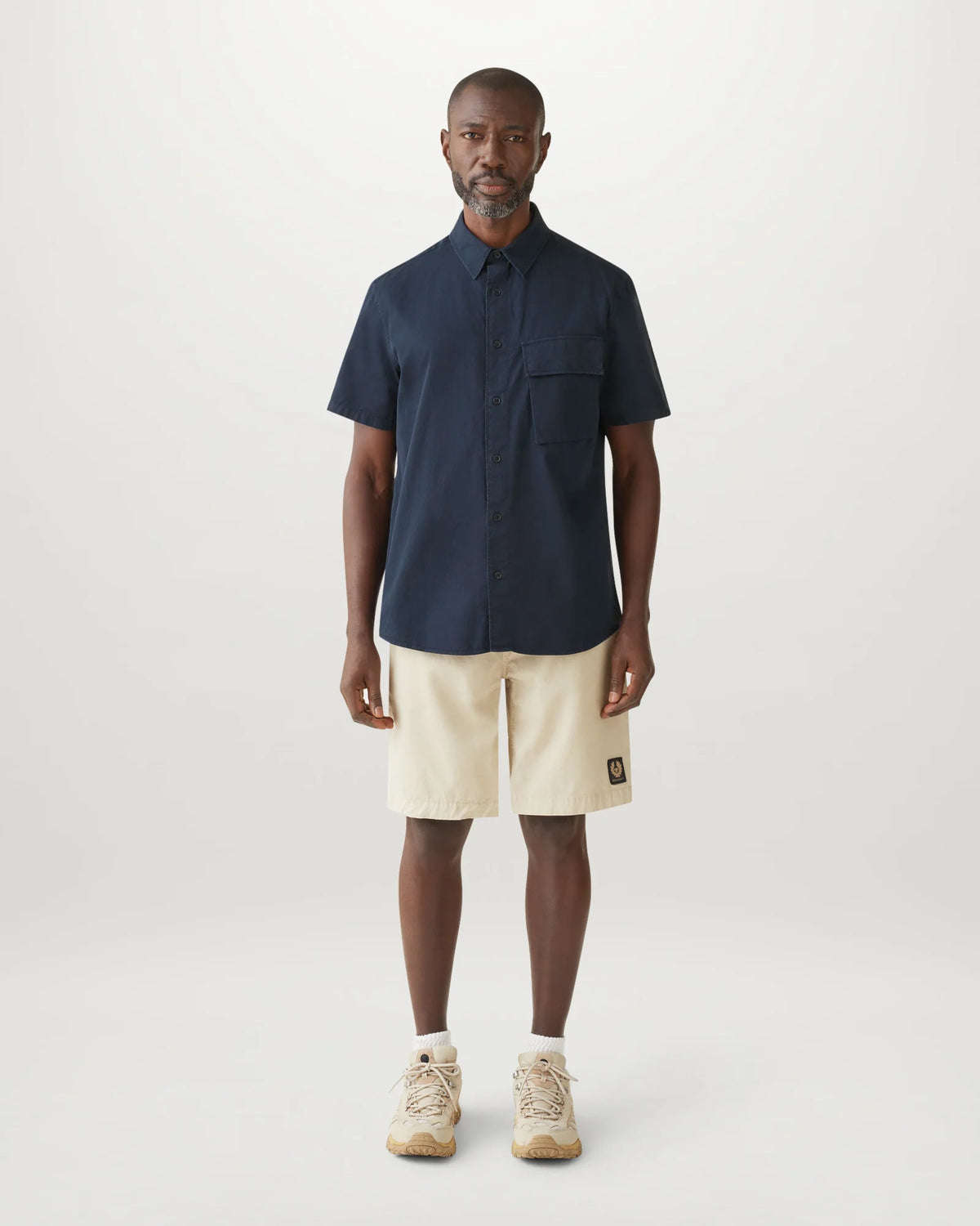 Scale Short Sleeved Shirt - Navy