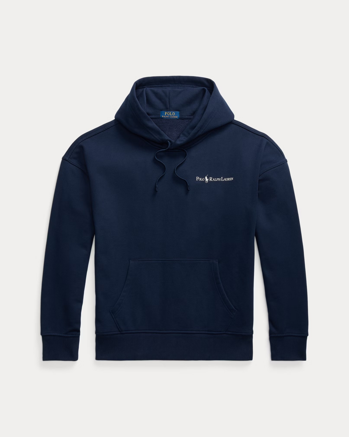 Relaxed Fit Logo Fleece Hoodie - Navy