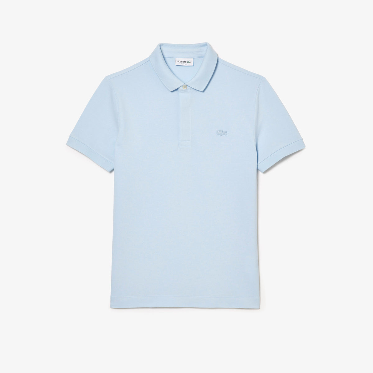 Regular Fit Stretch Cotton Paris Polo - Sky