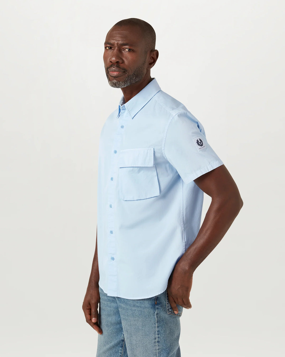 Scale Short Sleeved Shirt - Sky