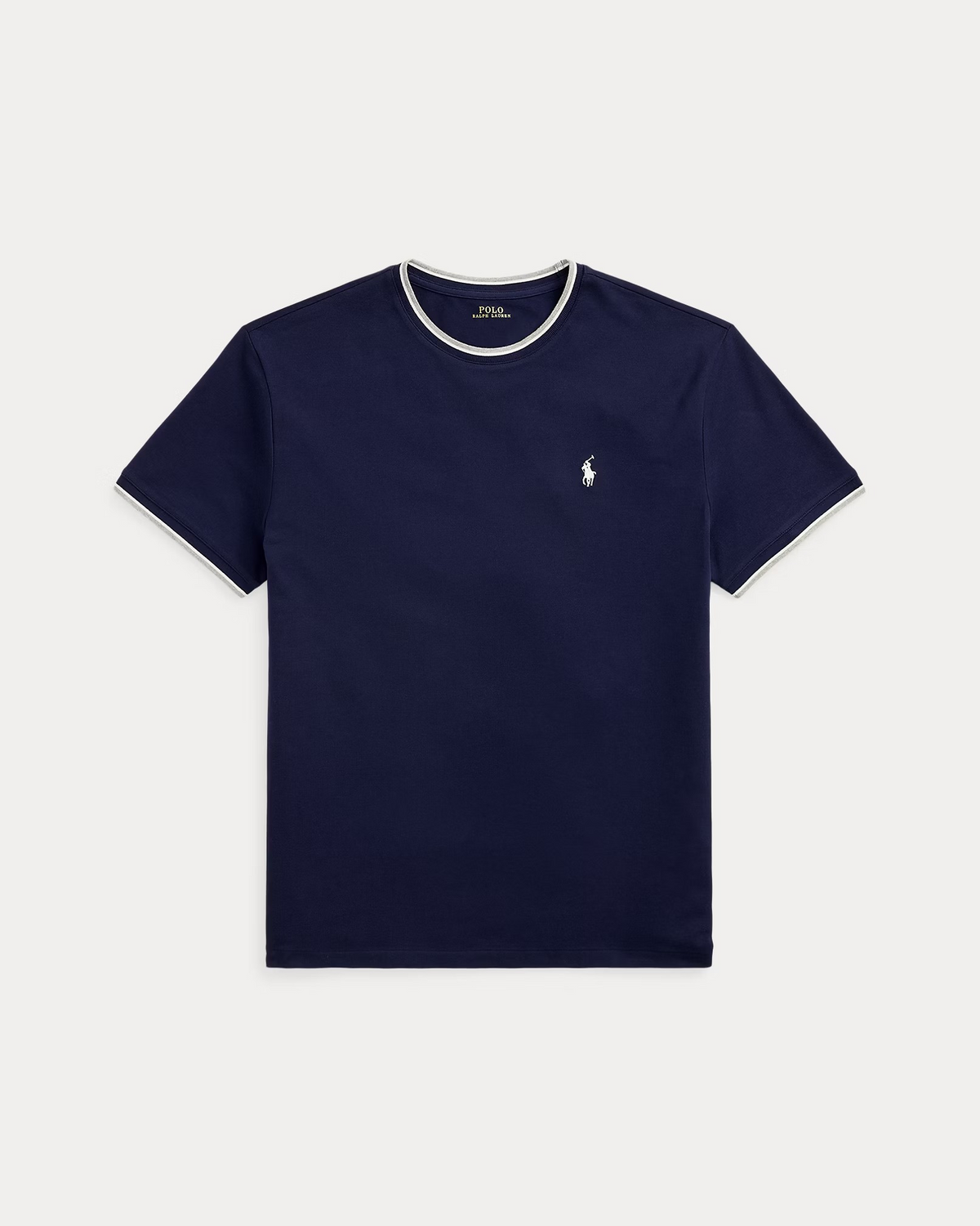 Classic Fit Stretch Mesh T-Shirt - Navy