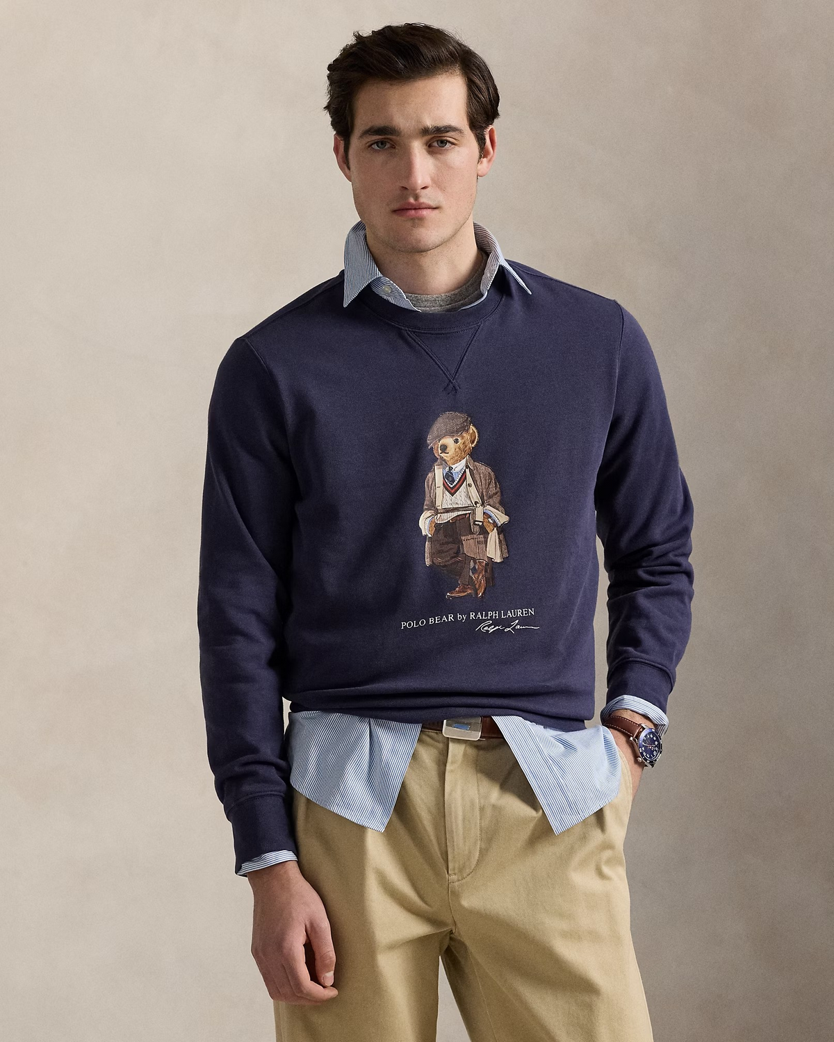 Bear Fleece Sweatshirt - Indigo Blue