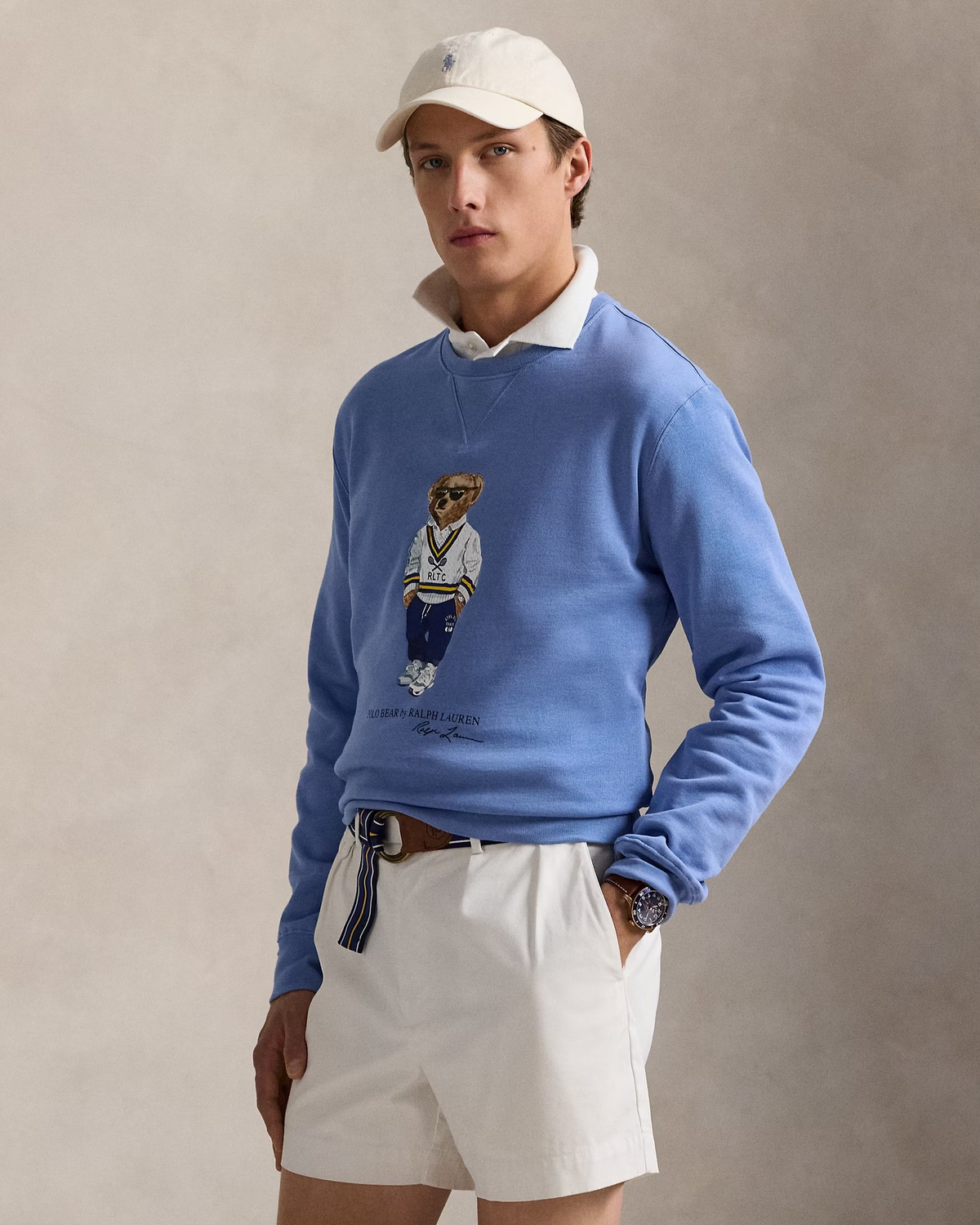 Polo Bear Fleece Sweatshirt - Campus Blue