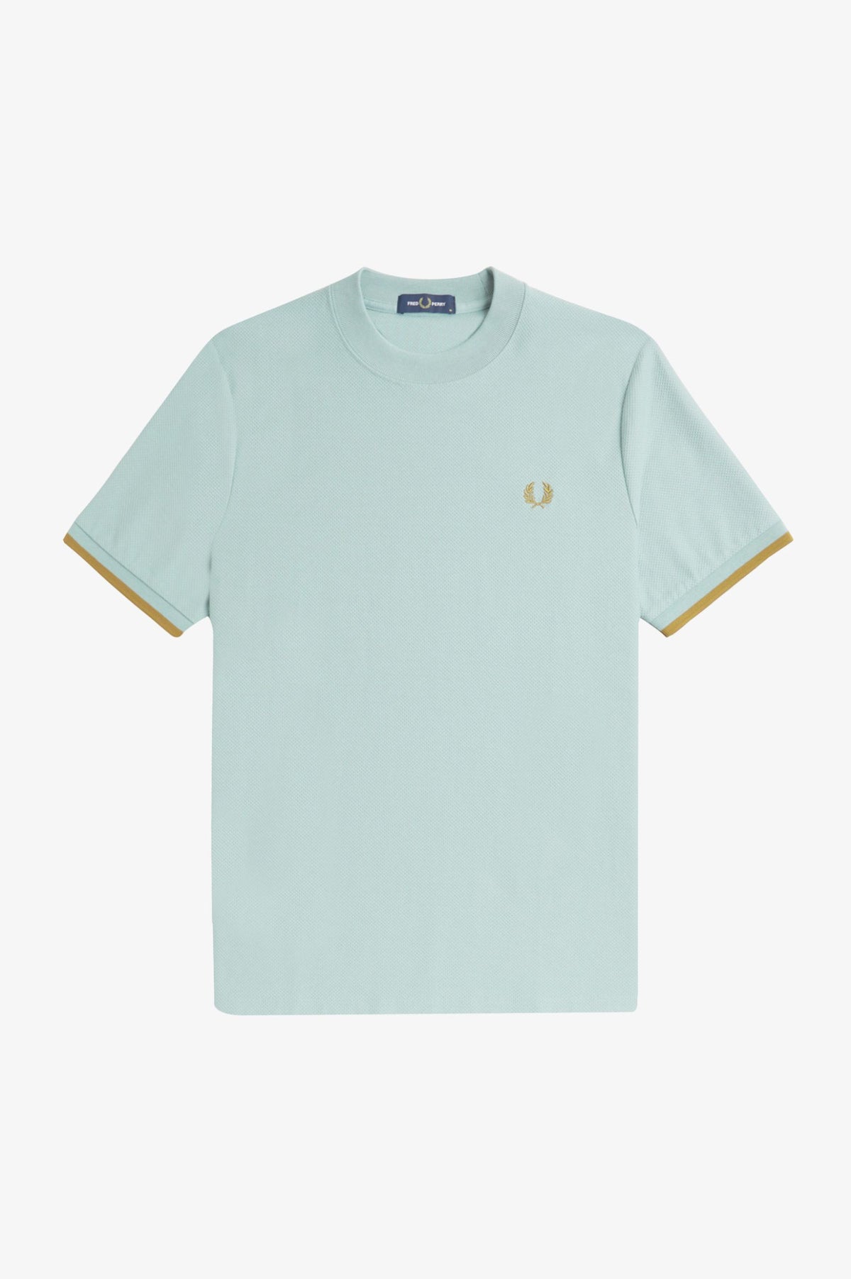 Tipped Cuff Piqué T-Shirt - Teal