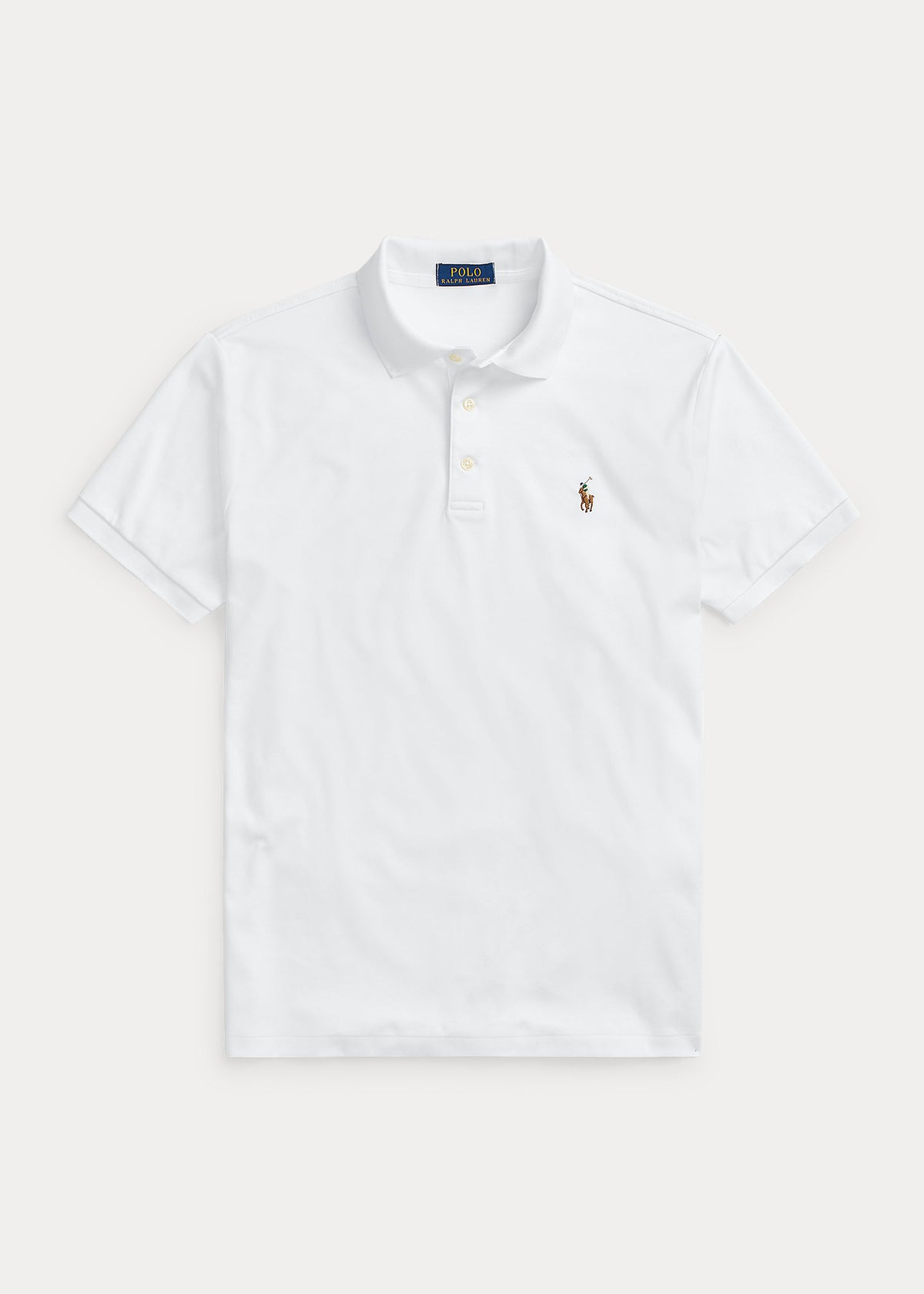 Custom Slim Fit Soft Cotton Polo Shirt - White