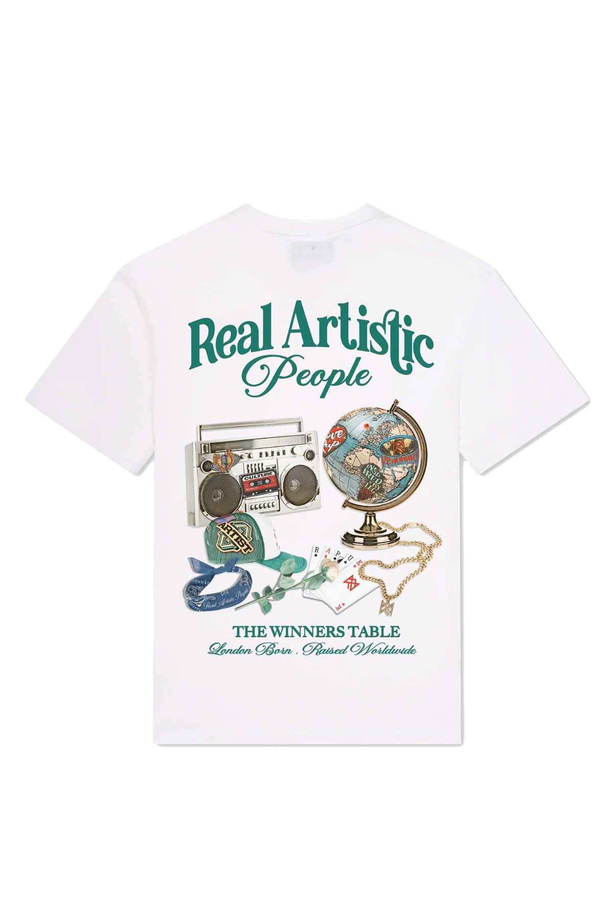 Winners Table Heavyweight T-Shirt - White