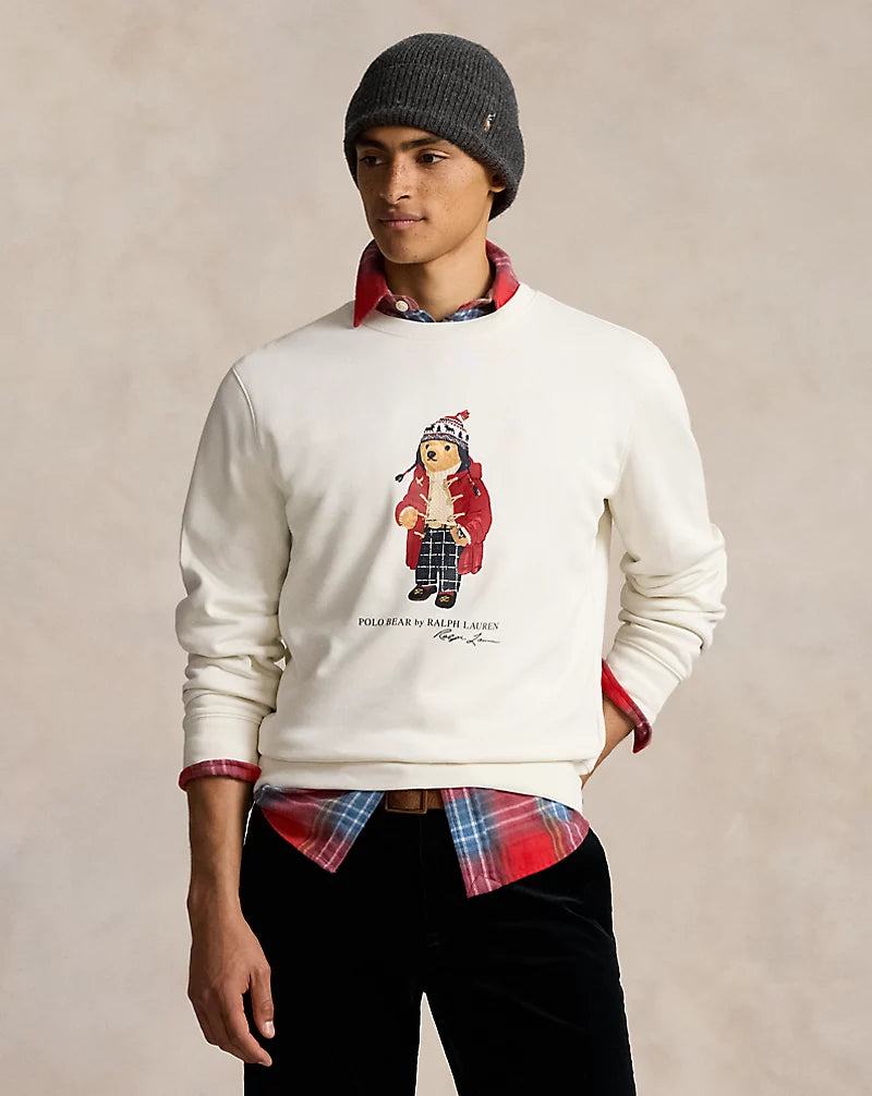 Polo Bear Fleece Sweatshirt - Cream