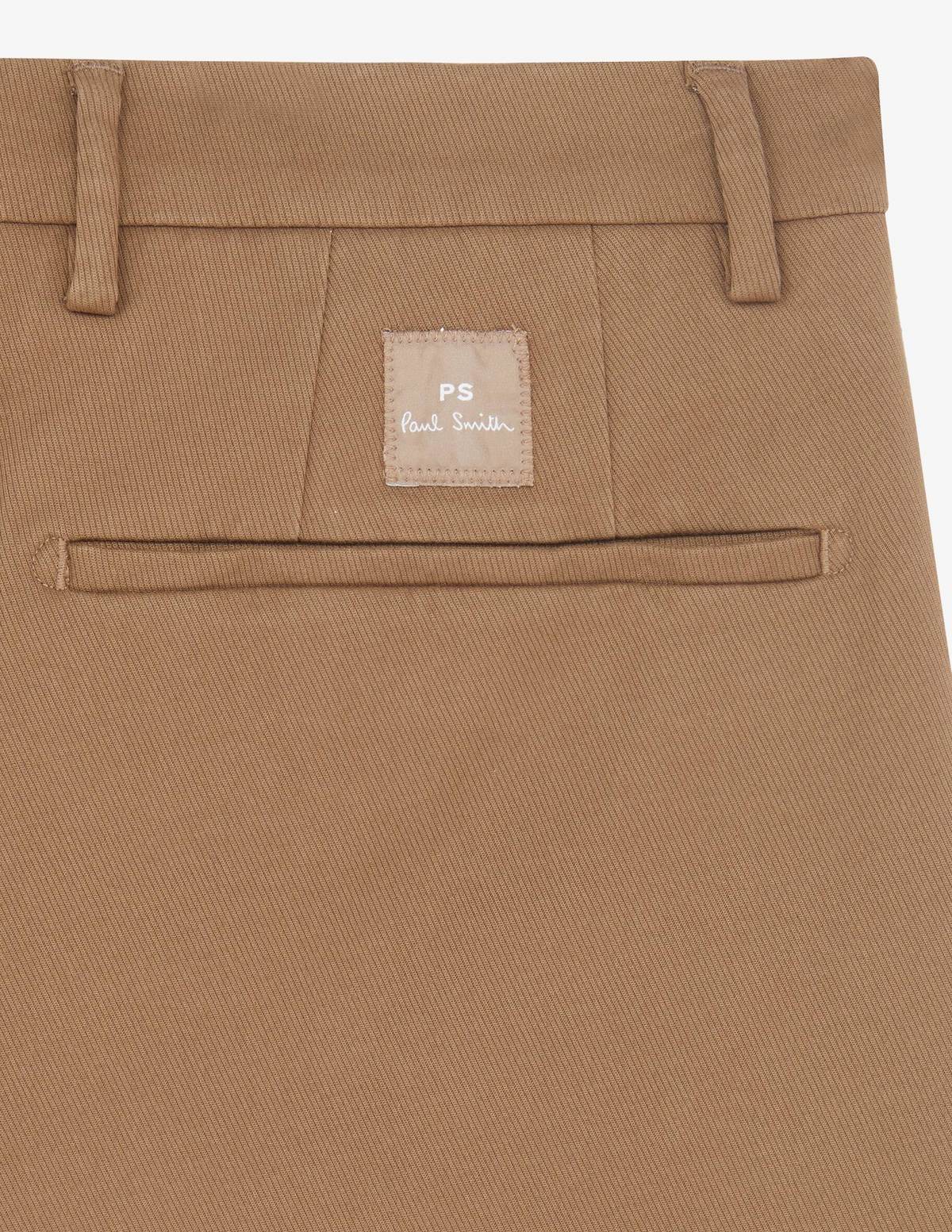 Mid Fit Stretch Cotton Twill Chino - Tan