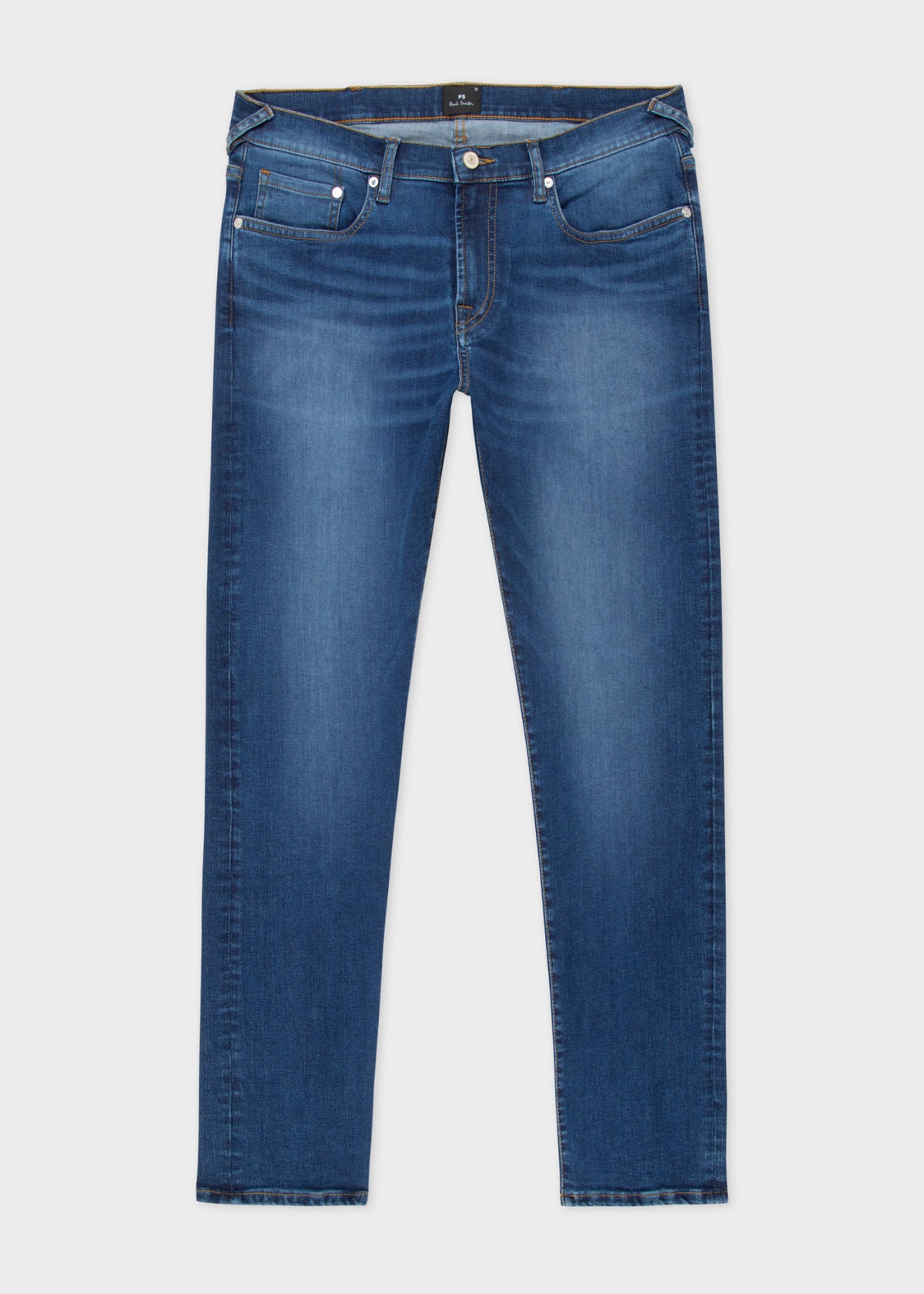 Tapered Re-Flex Jeans - Mid Blue