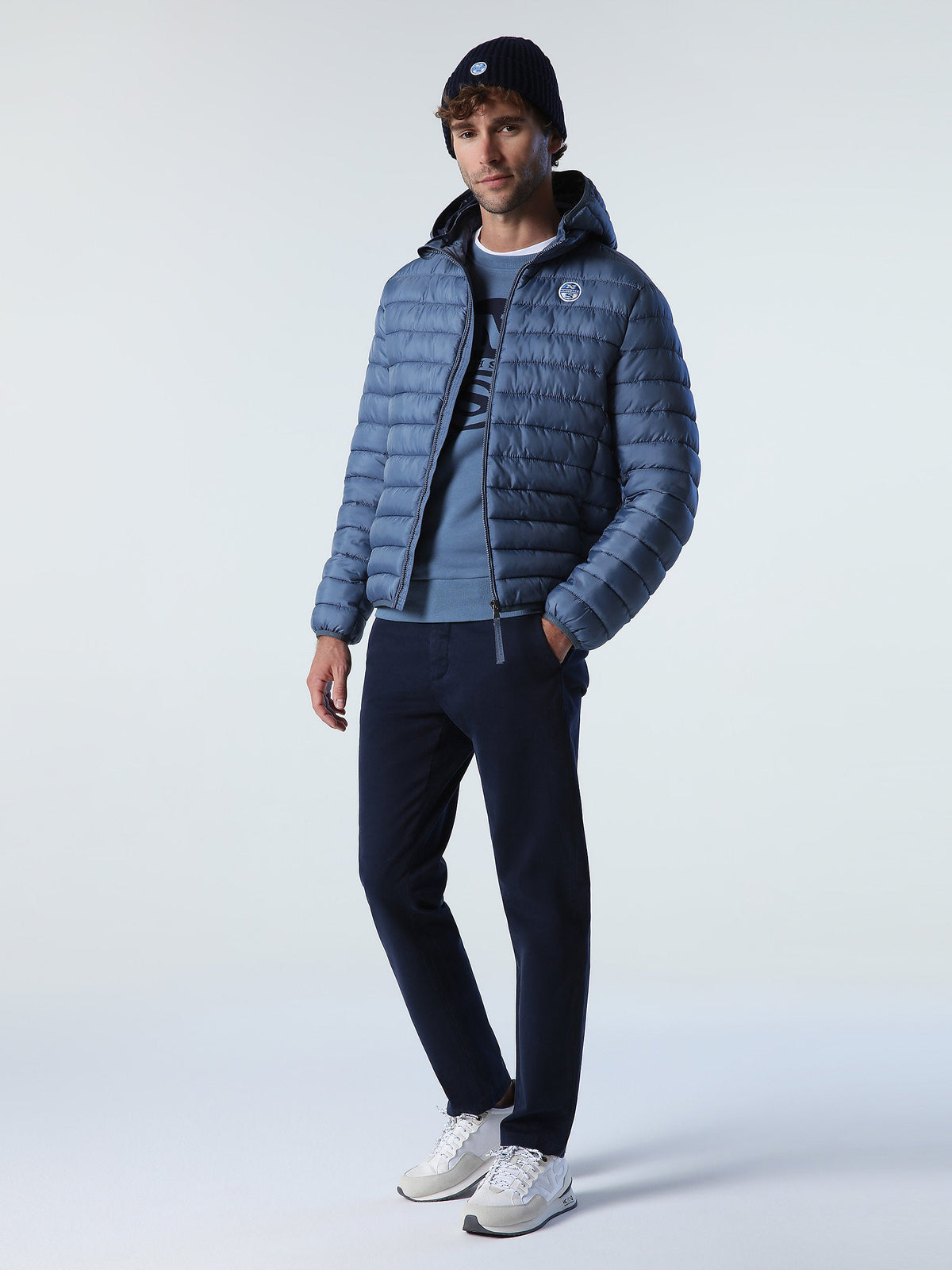 Skye Quilted Hood Jacket -China Blue