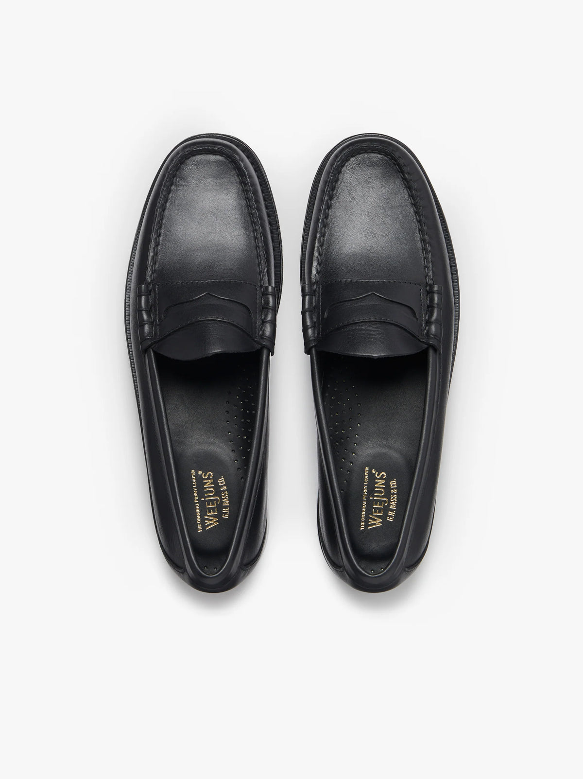 Larson Penny Loafers - Black