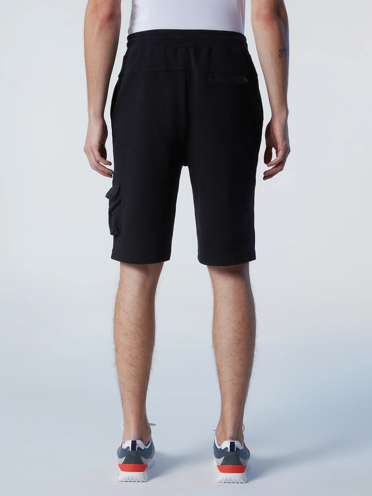 Side Pocket Sweat Shorts - Black