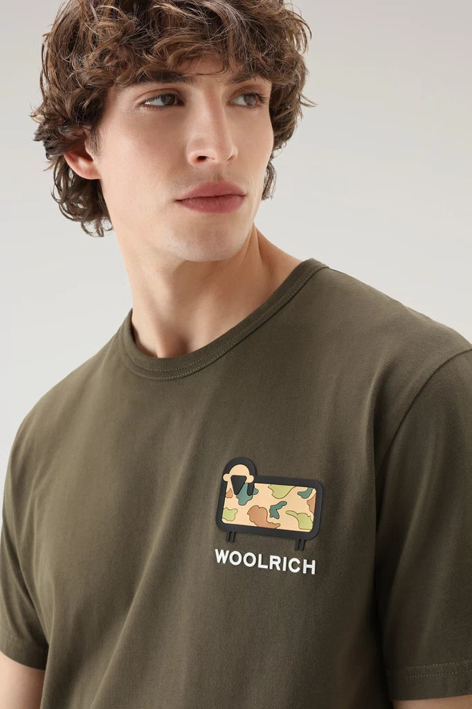 Camouflage Sheep Logo T-Shirt - Khaki
