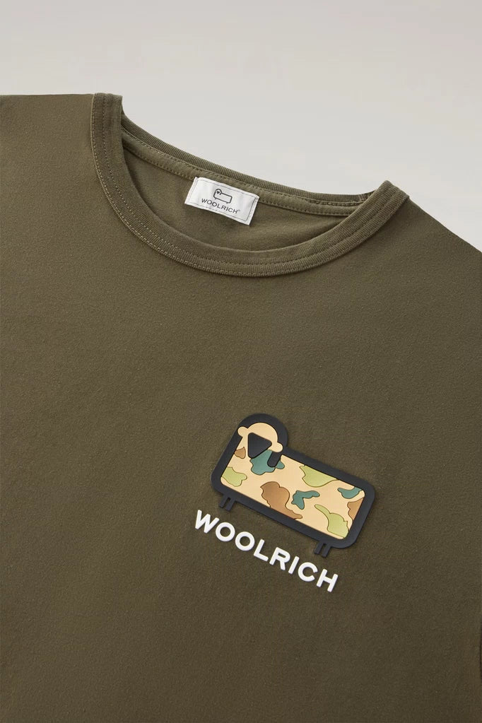 Camouflage Sheep Logo T-Shirt - Khaki