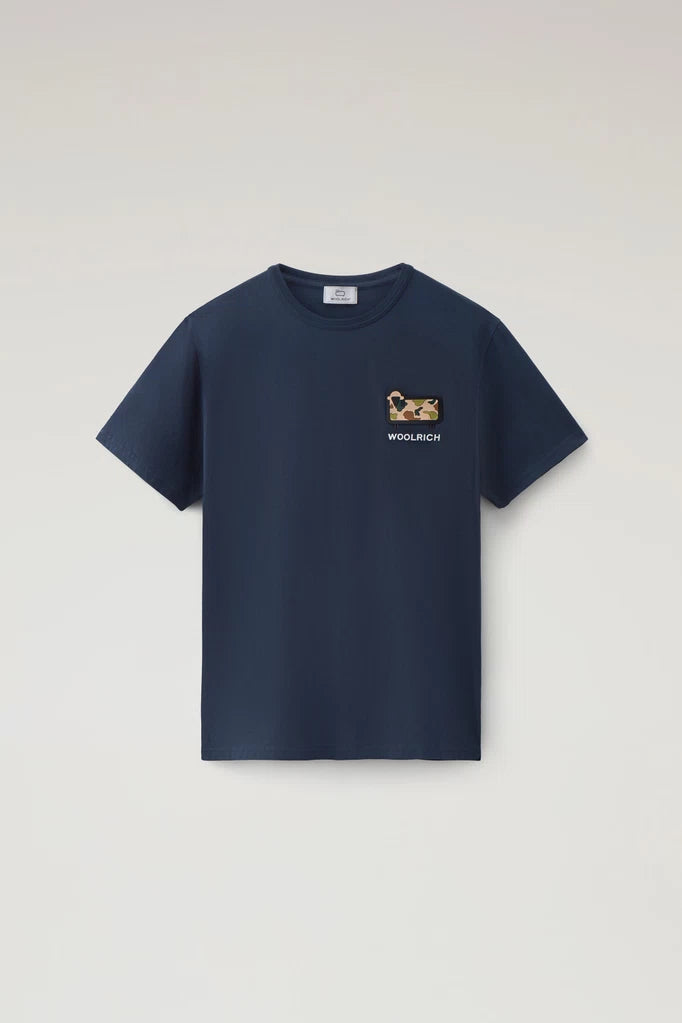 Camouflage Sheep Logo T-Shirt - Melton Blue